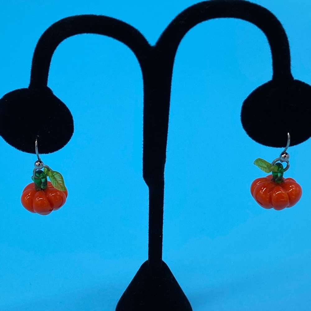 🛍pumpkin Halloween earrings